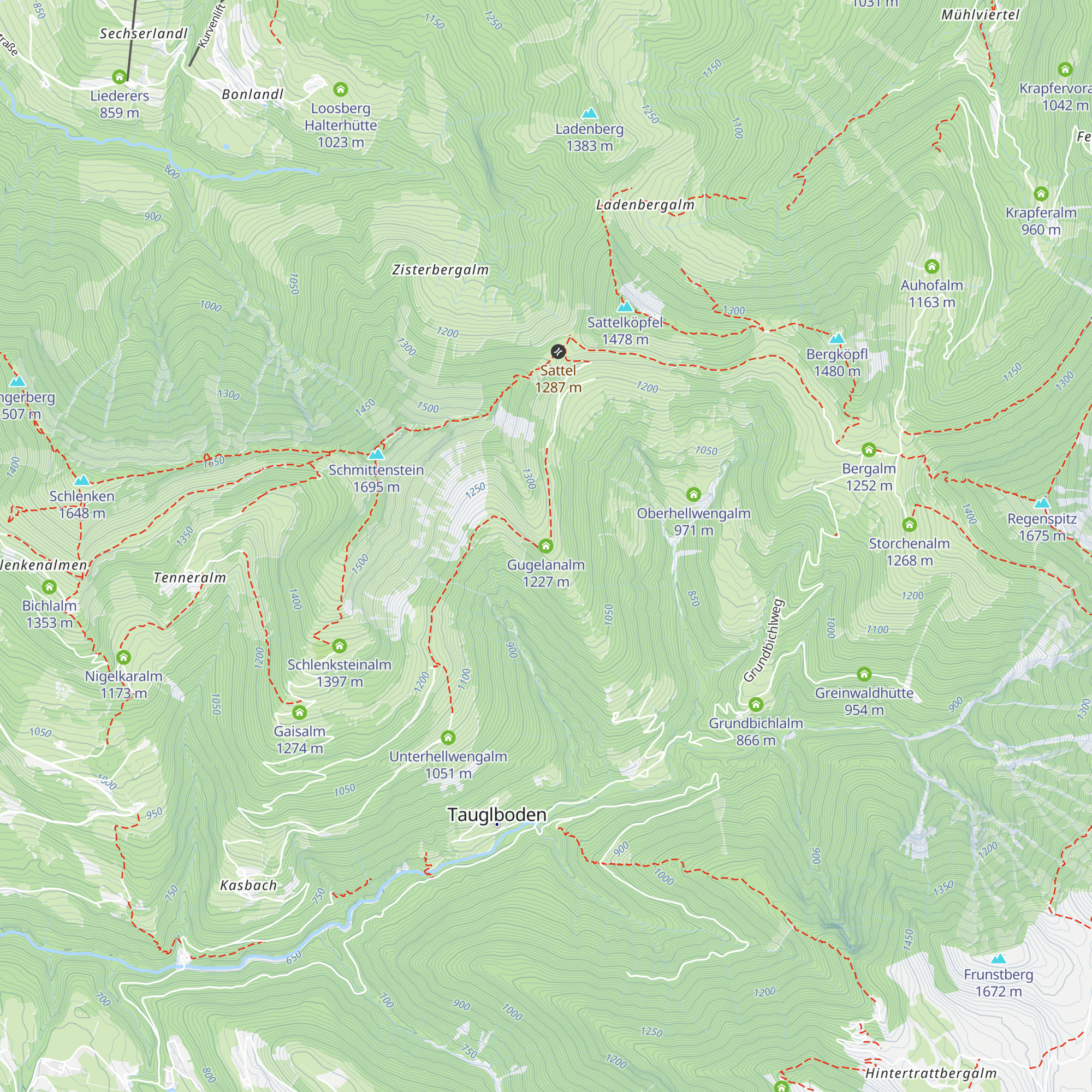 Gugelanalm map