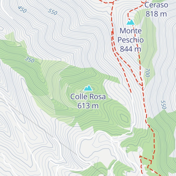 Map of Colle Rosa