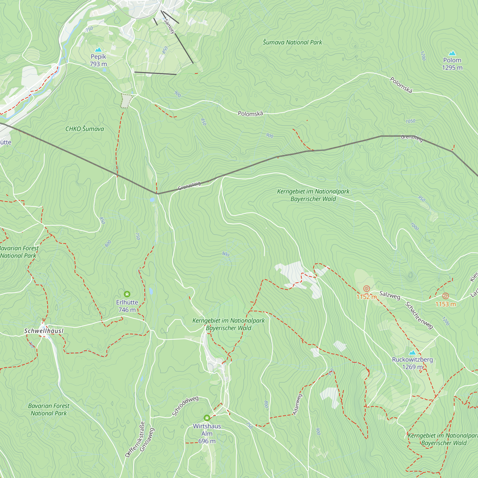 Nußharthütte map