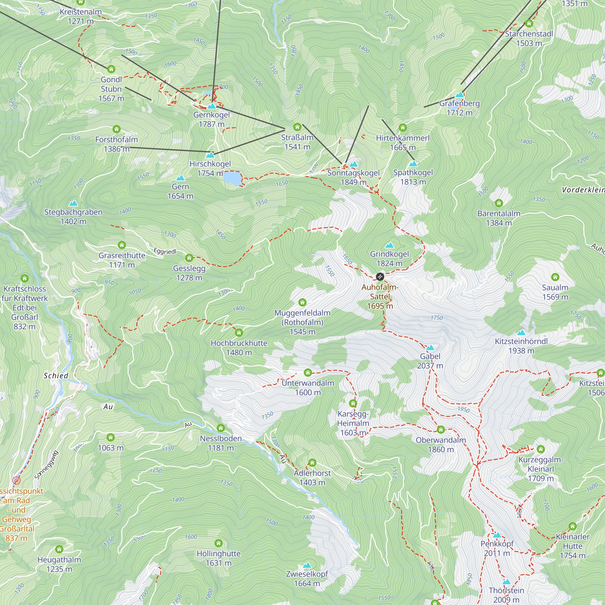 Muggenfeldalm (Rothofalm) map