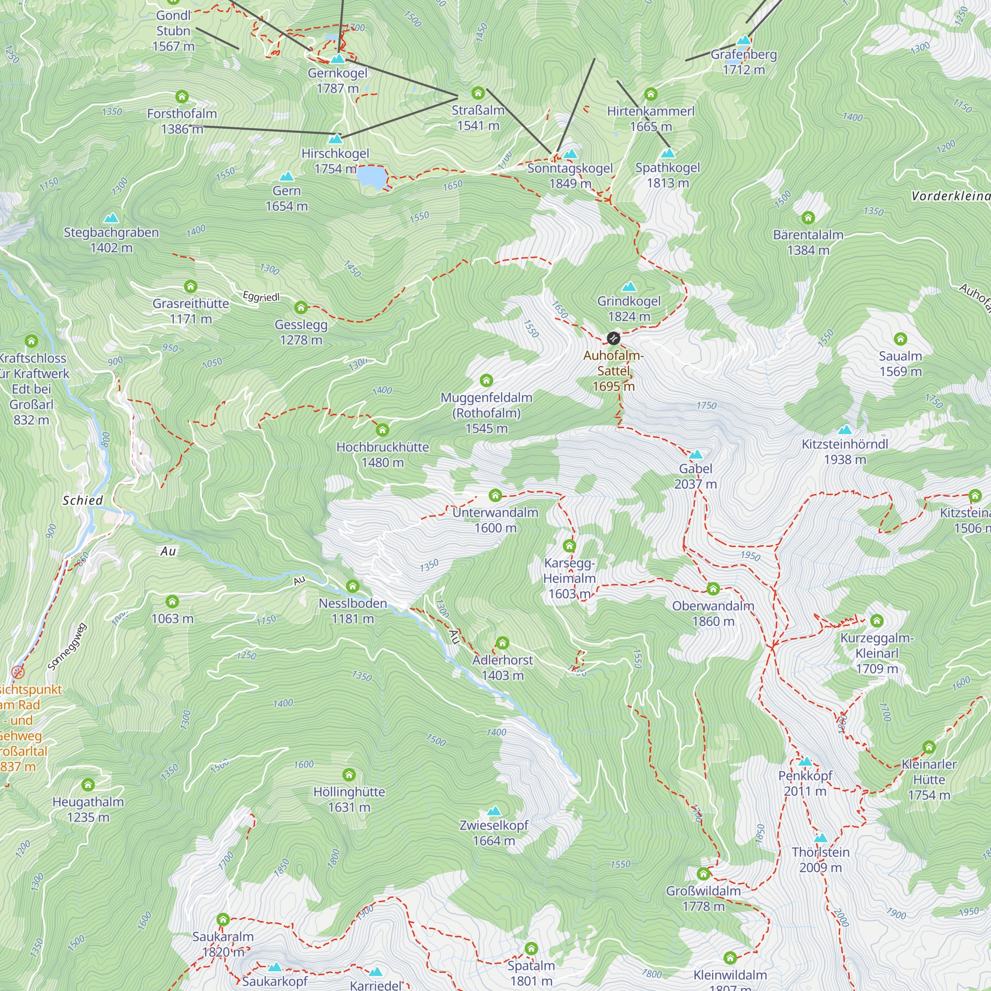 Unterwandalm map