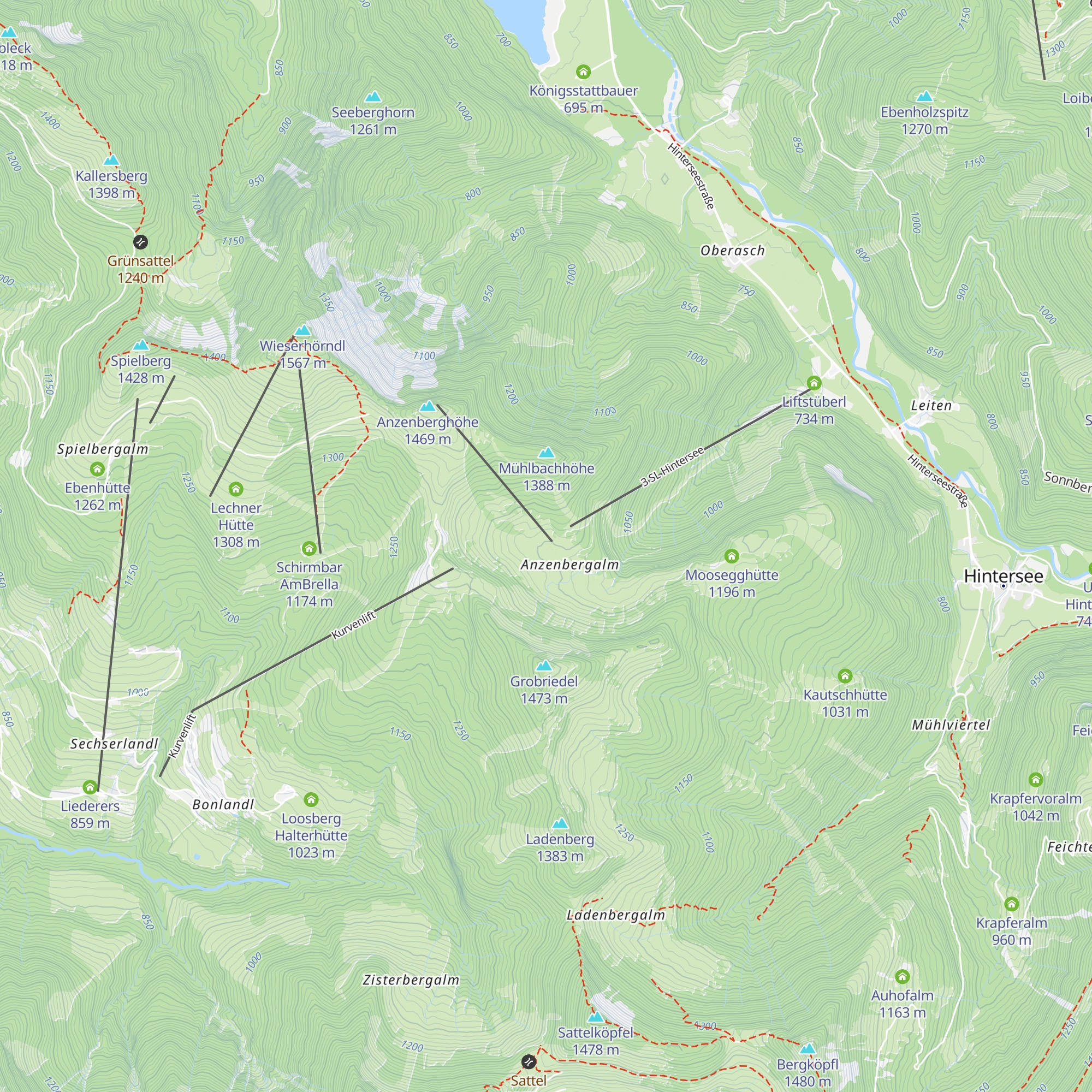Plaik Hütte map