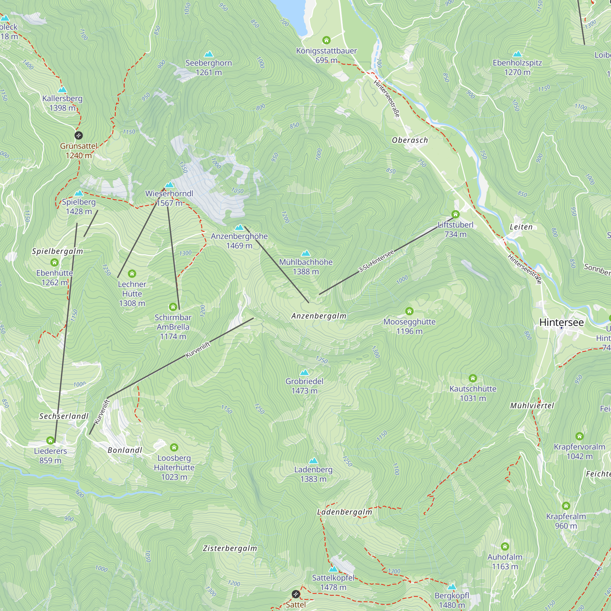 Plaik Hütte map