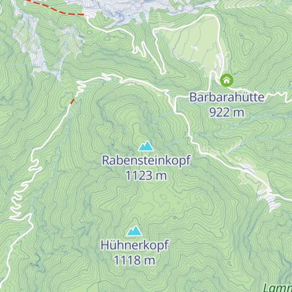 Map of Rabensteinkopf