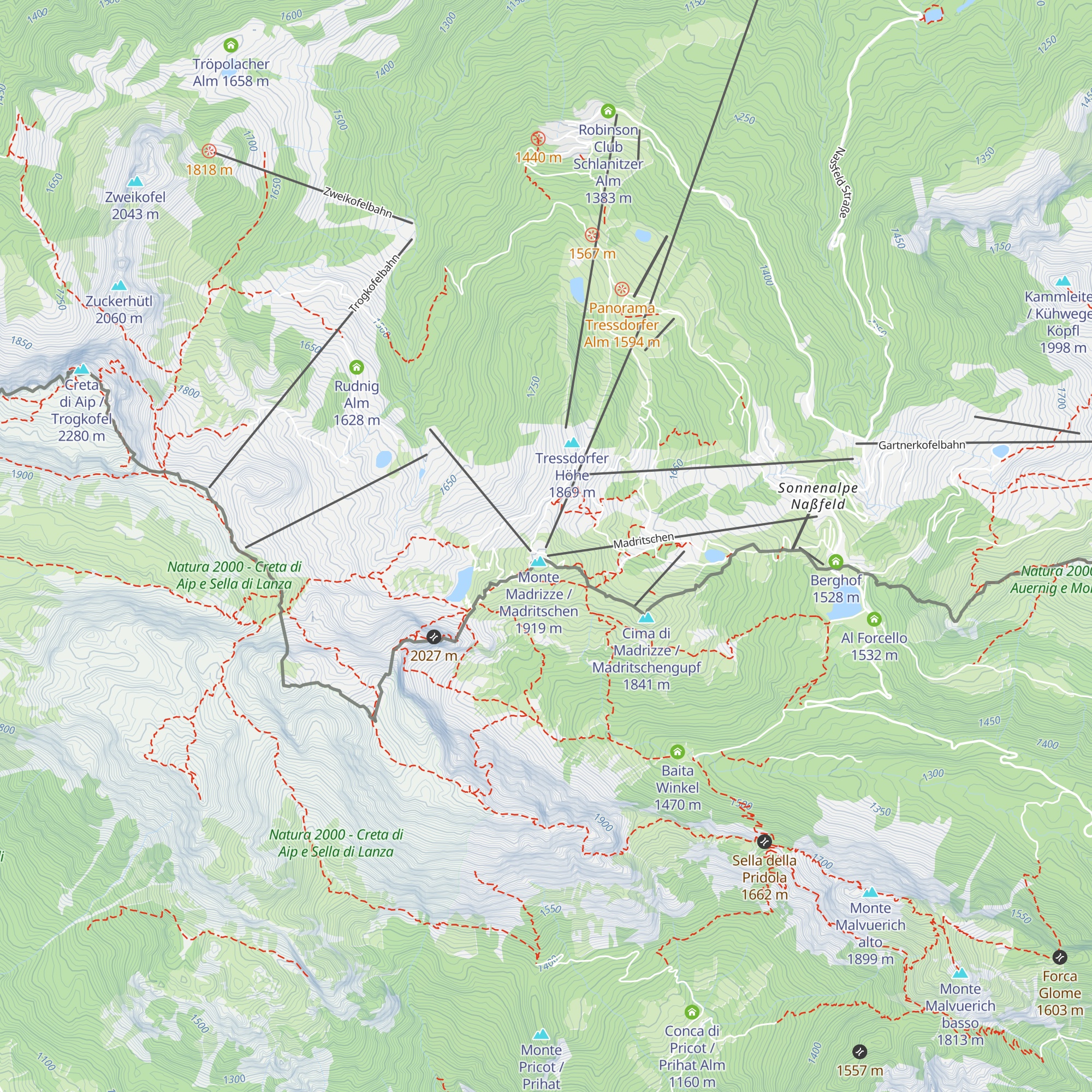 Millennium Express map