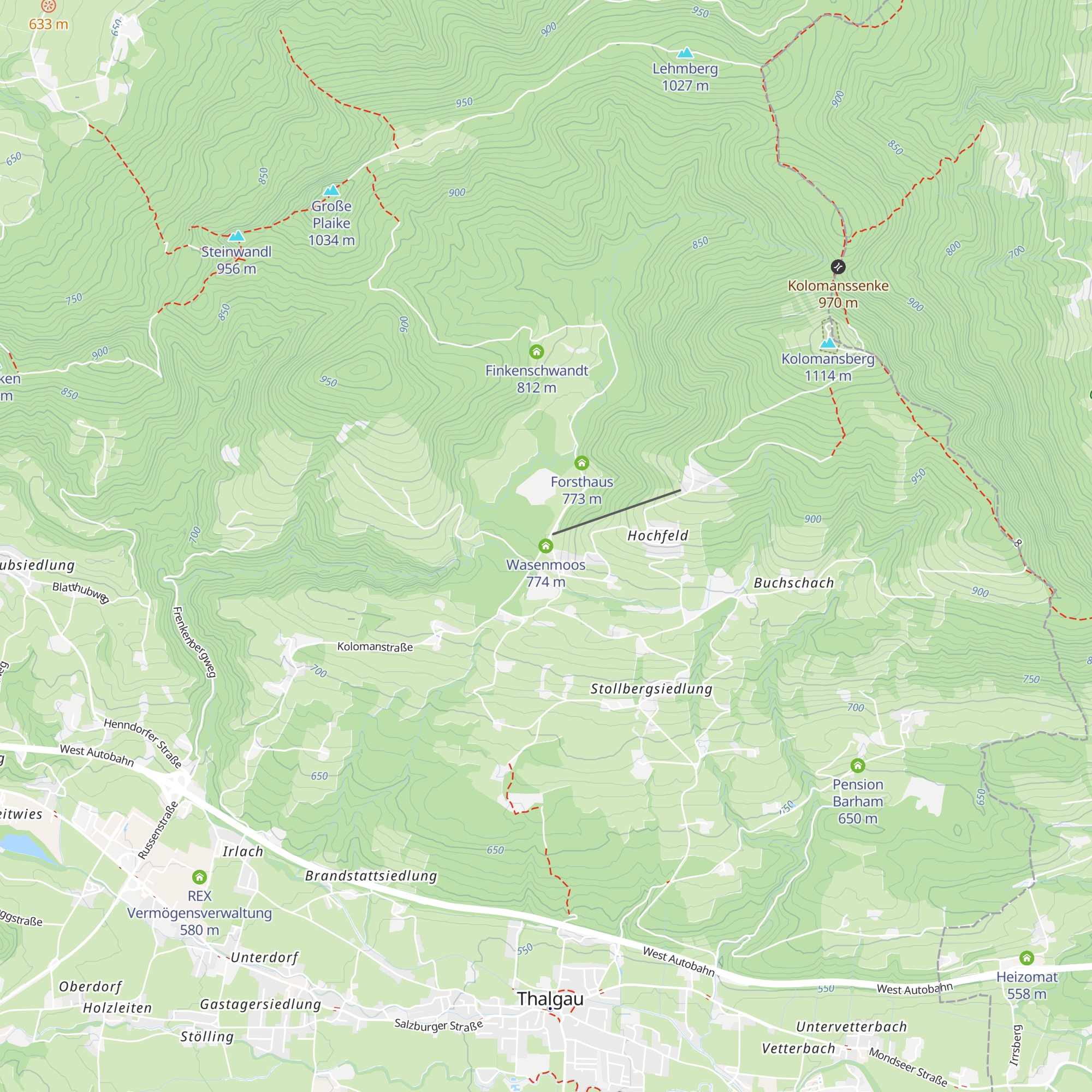 Wasenmoos map