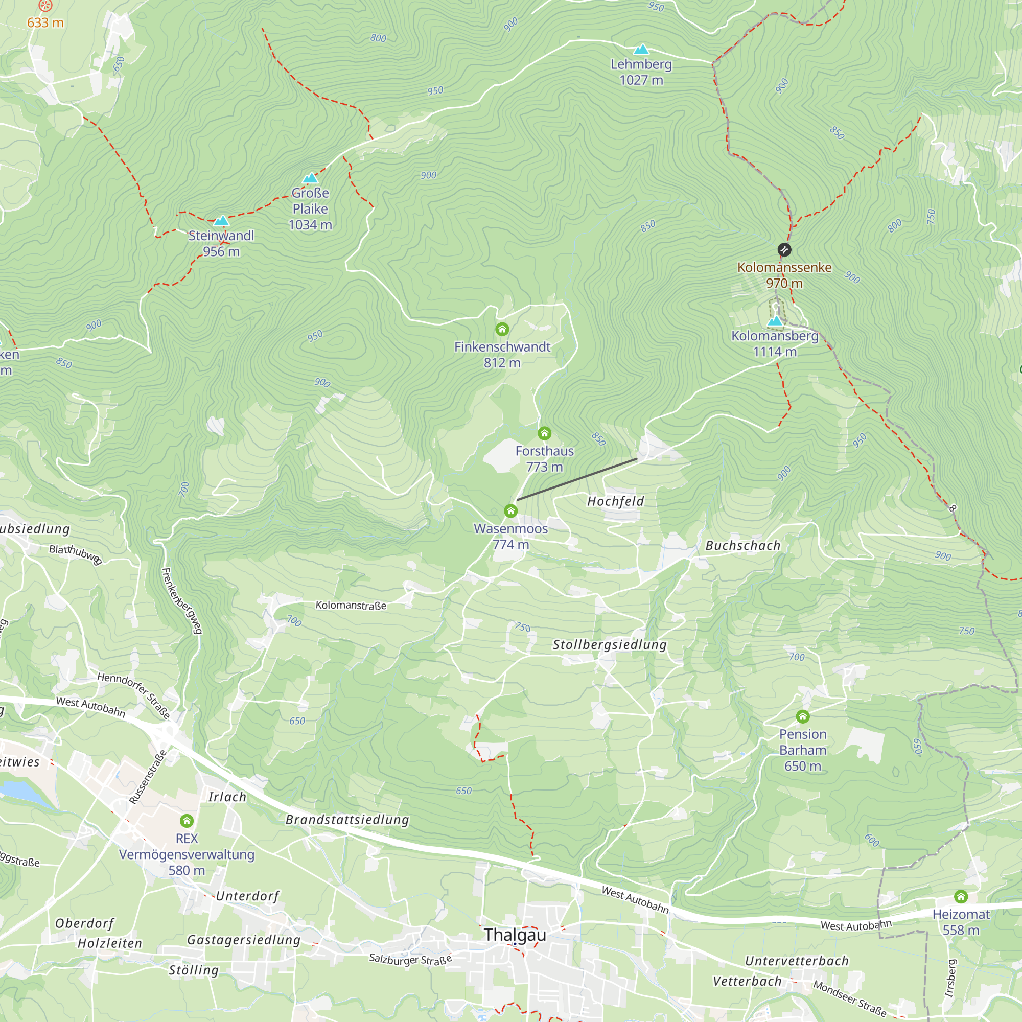Wasenmoos map