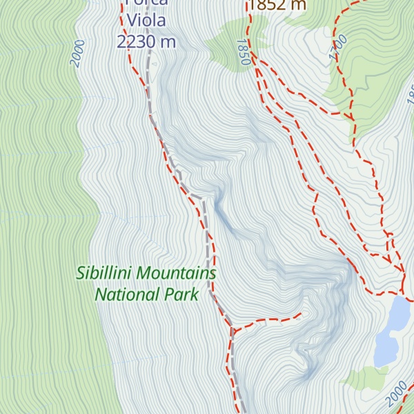 Map of Cima Bestiacce