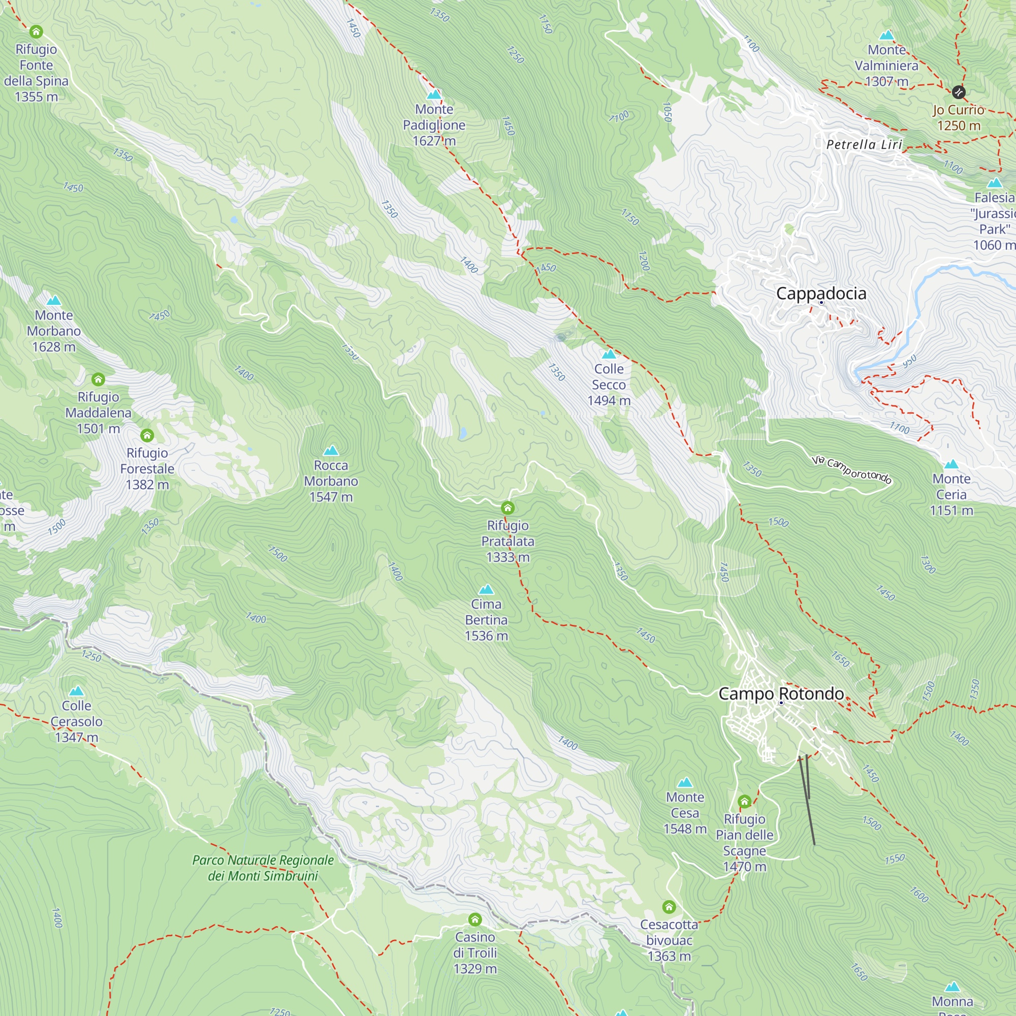 Rifugio Pratalata map