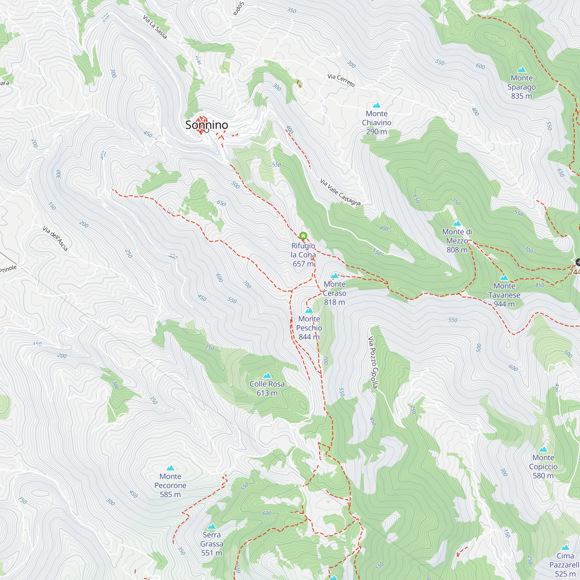 Rifugio Gasbarrone map