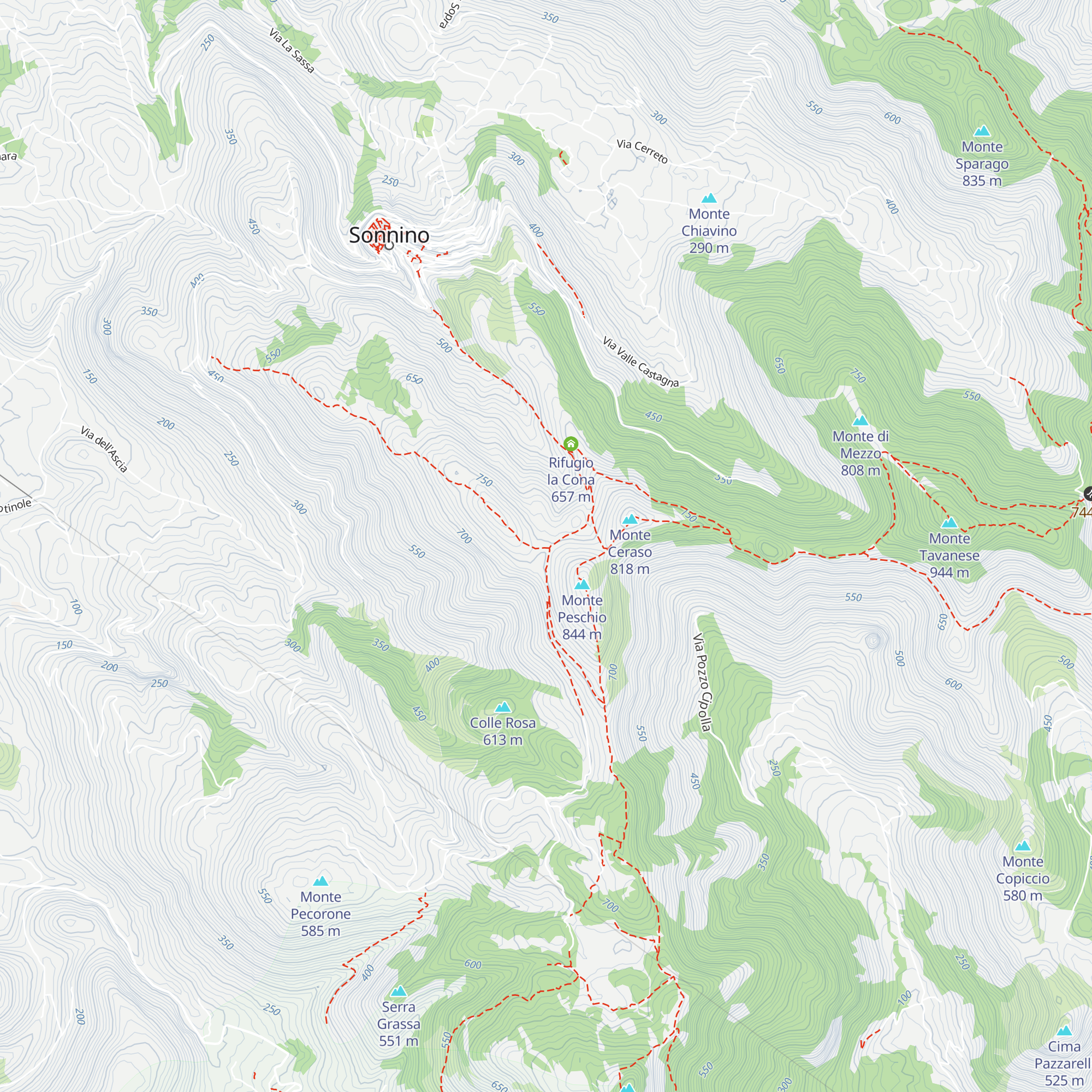 Rifugio Gasbarrone map