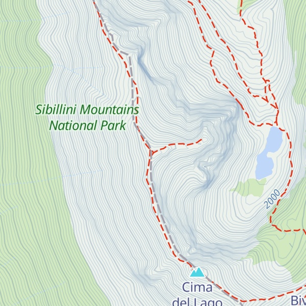 Map of Cima del Redentore