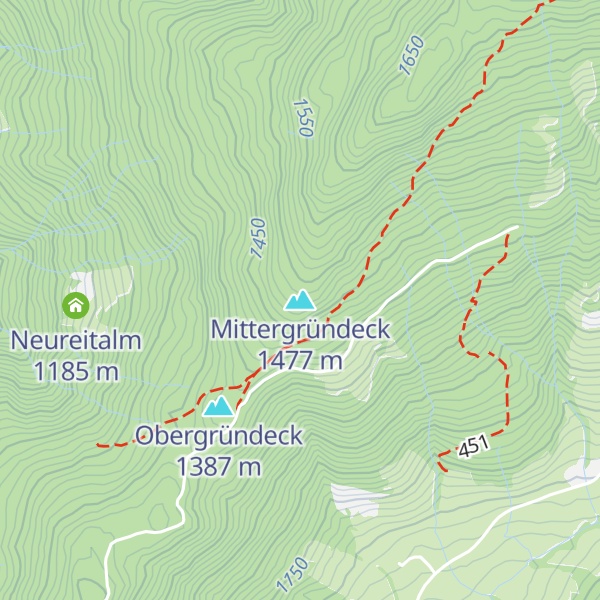 Map of Mittergründeck