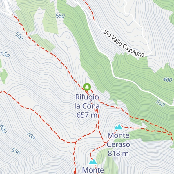 Map of Rifugio la Cona