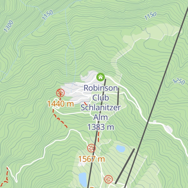 Map of Schlanitzeralm Hütte - u Slováka