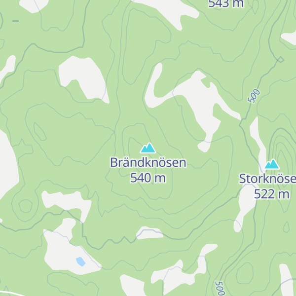 Map of Brändknösen