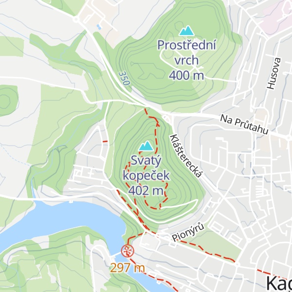 Map of Svatý kopeček
