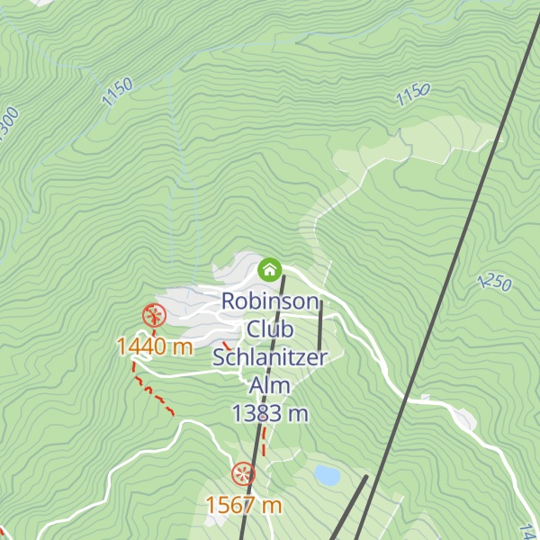 Map of Robinson Club Schlanitzer Alm