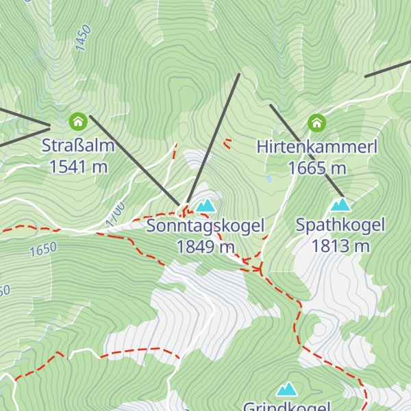 Map of Sonntagskogel