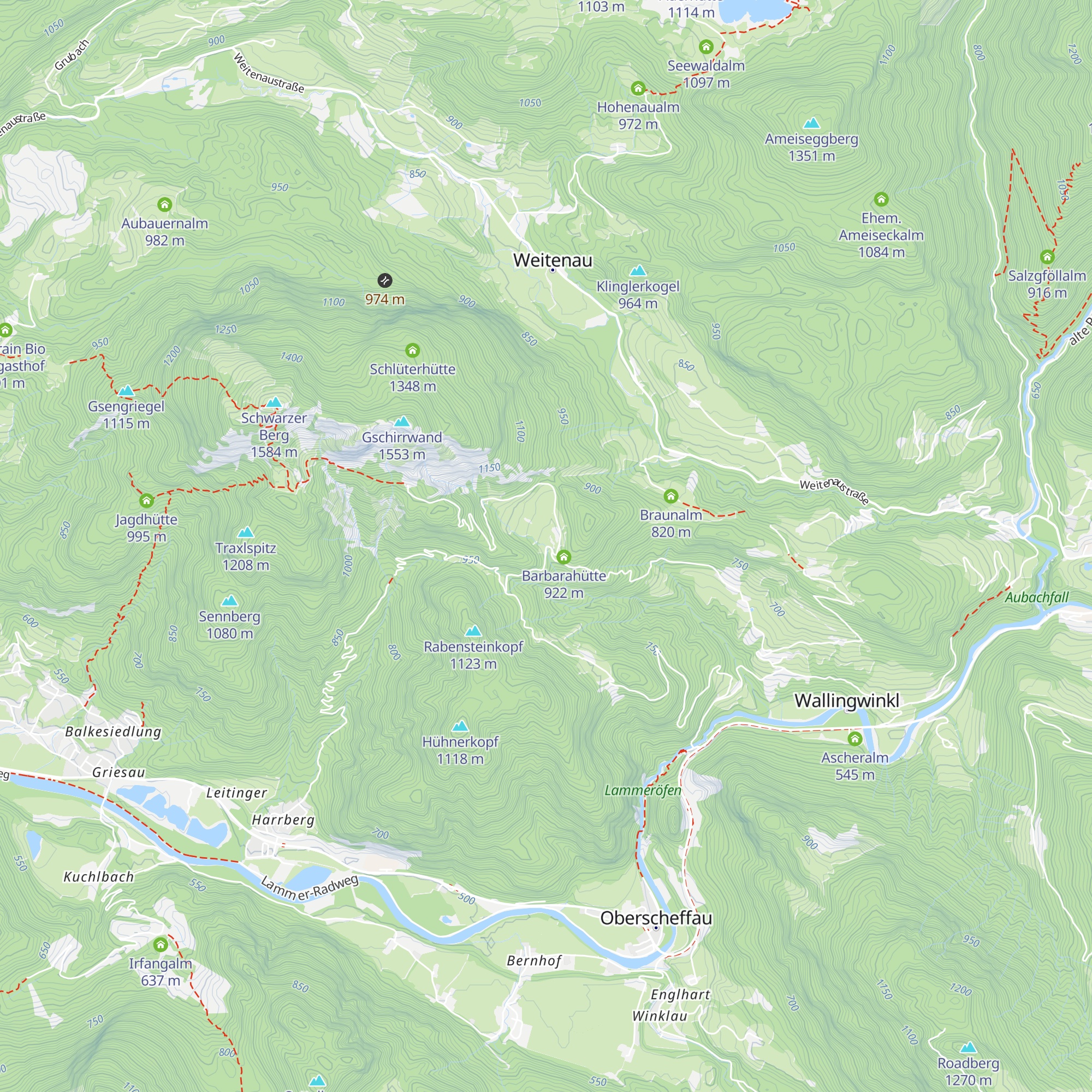 Wallingalm map