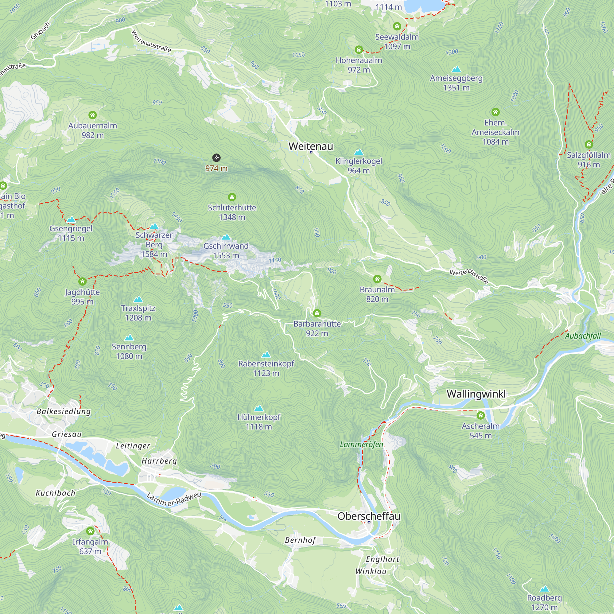 Wallingalm map