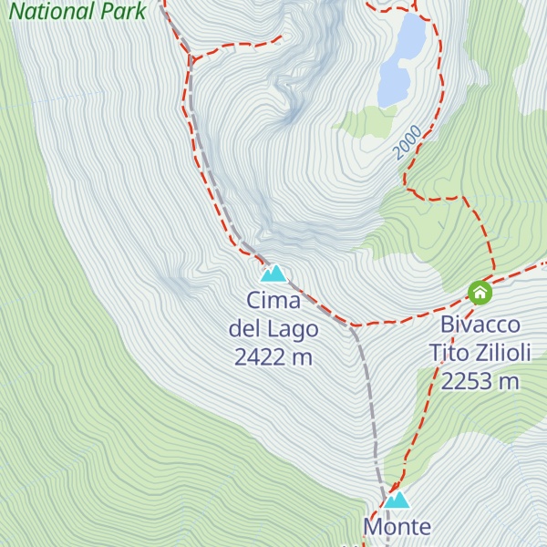Map of Cima del Lago