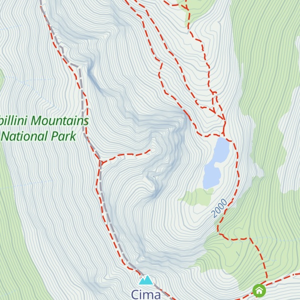Map of Pizzo del Diavolo