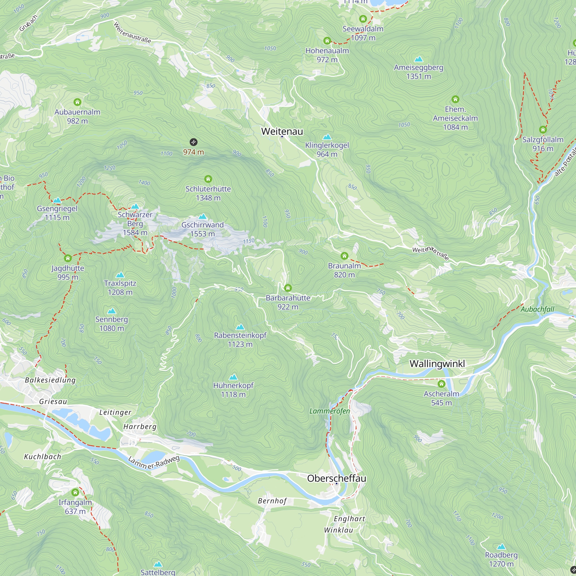 Barbarahütte map