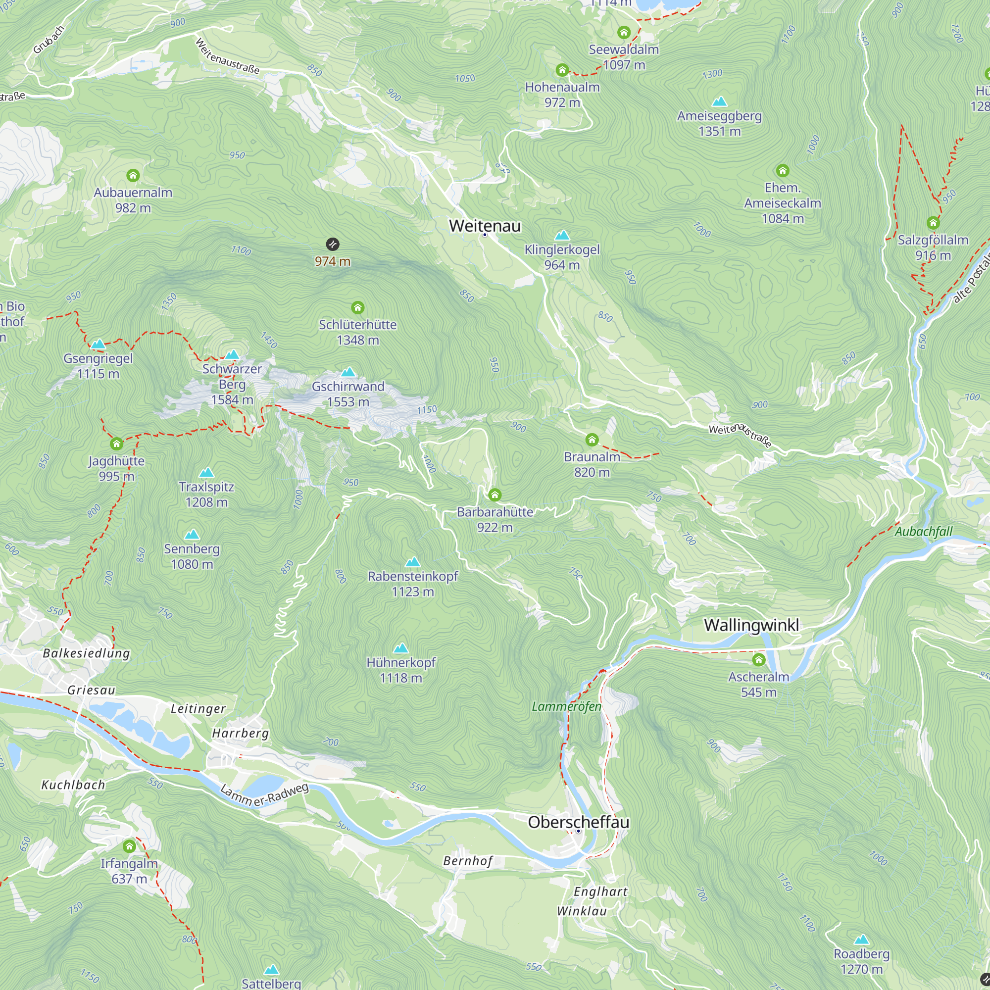 Barbarahütte map