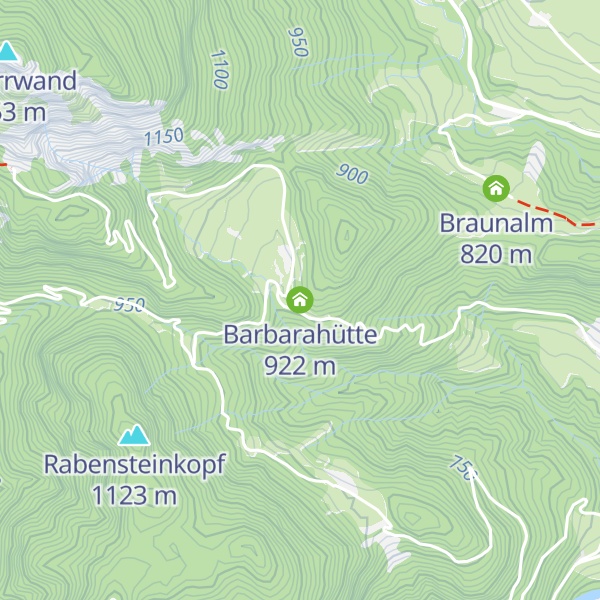 Map of Barbarahütte