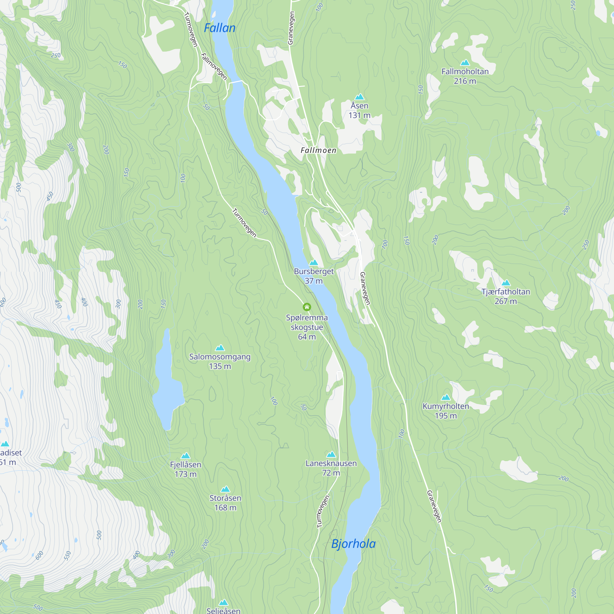 Spølremma skogstue map