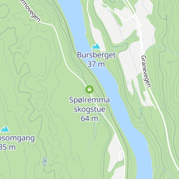 Map of Spølremma skogstue