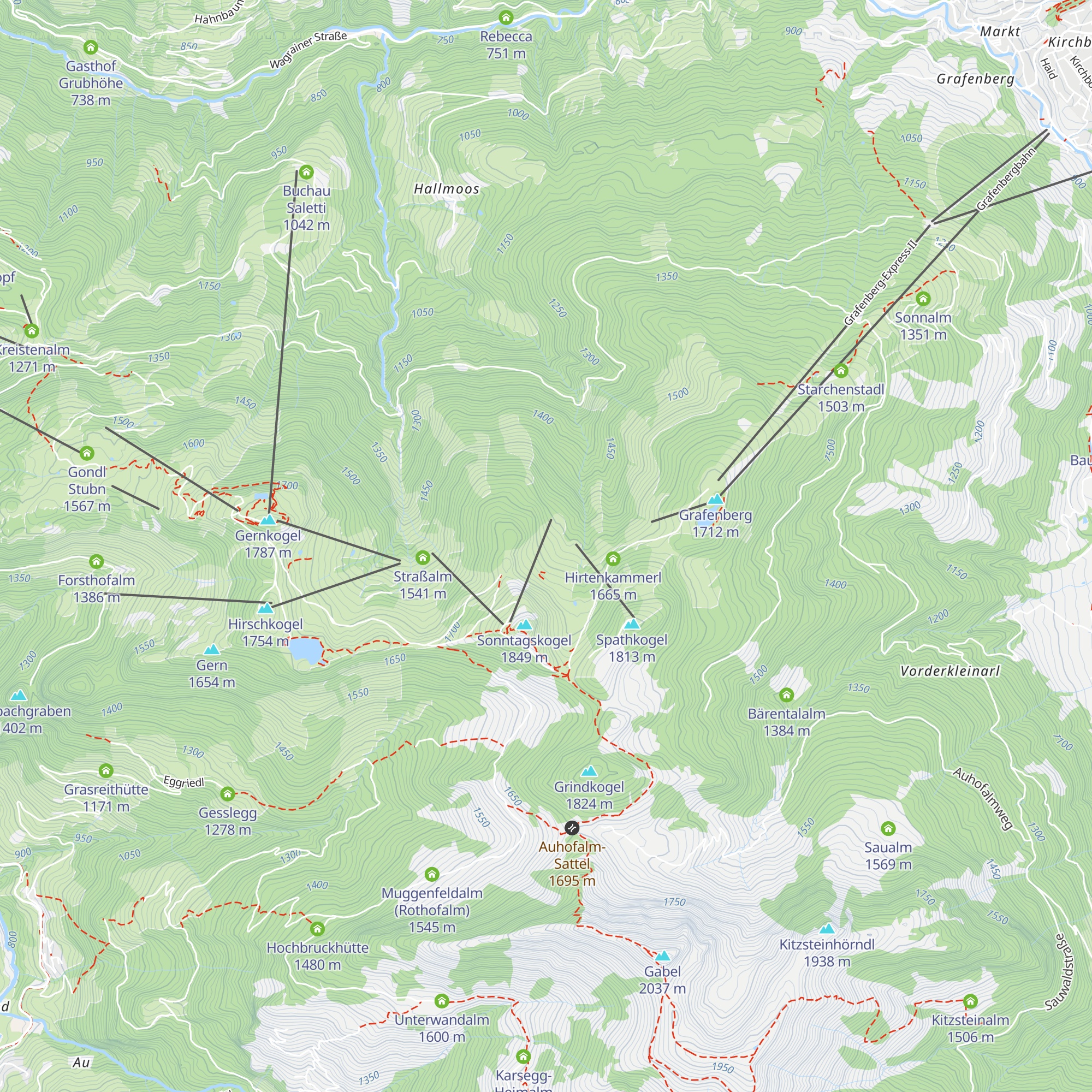 Großunterberg Alm map