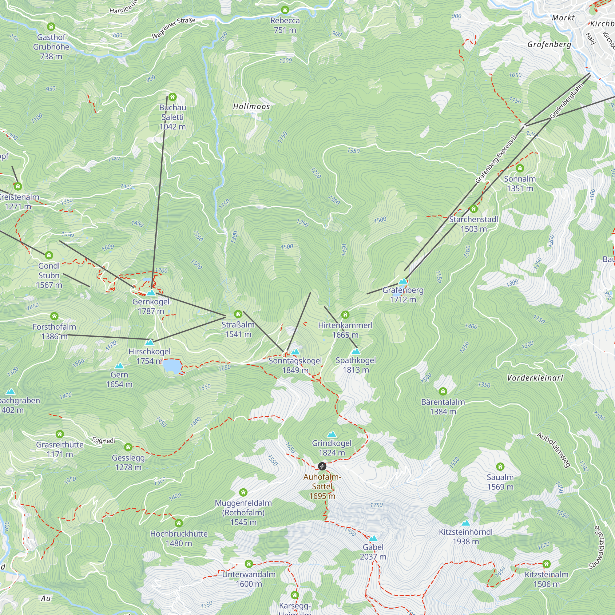 Großunterberg Alm map