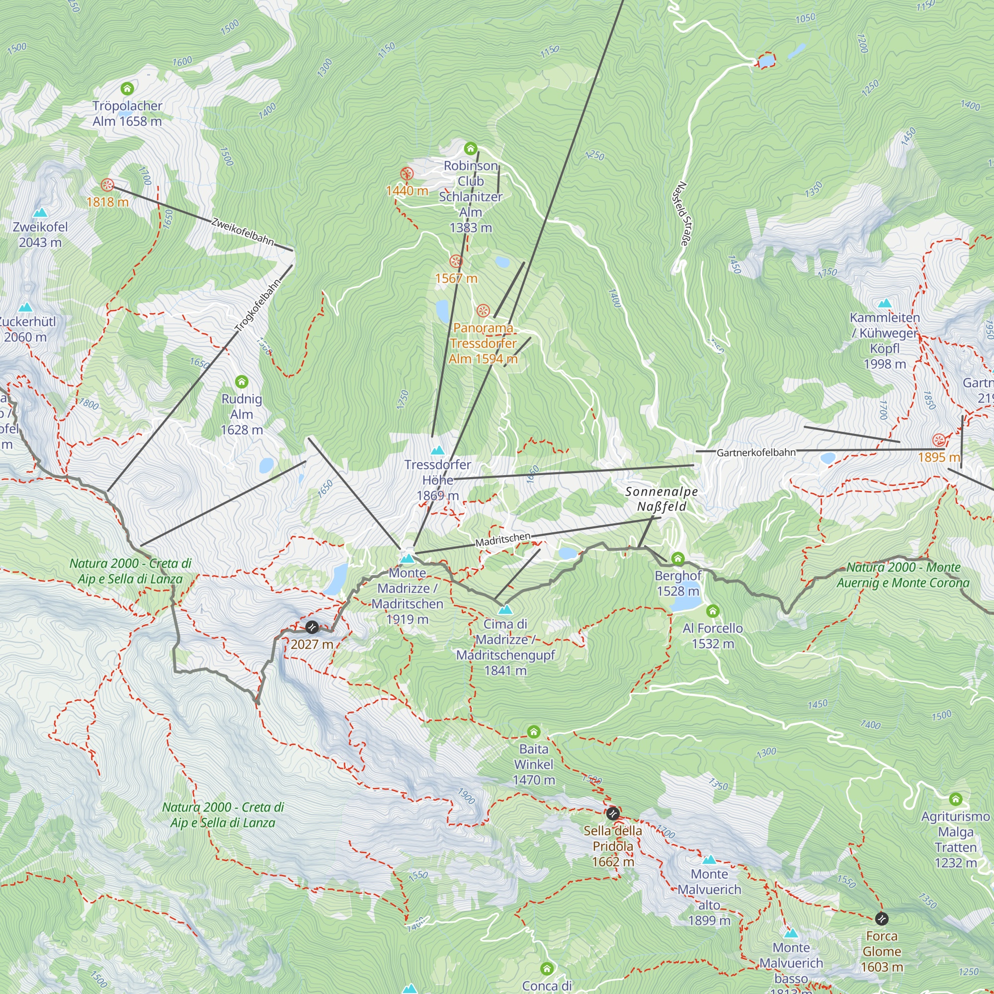 Rossalm map