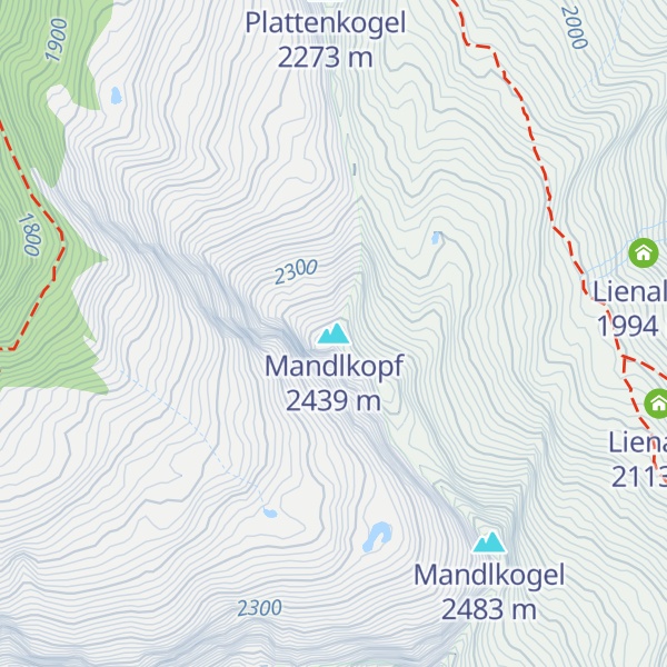 Map of Mandlkopf