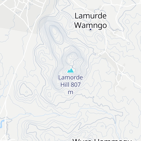 Map of Lamorde Hill