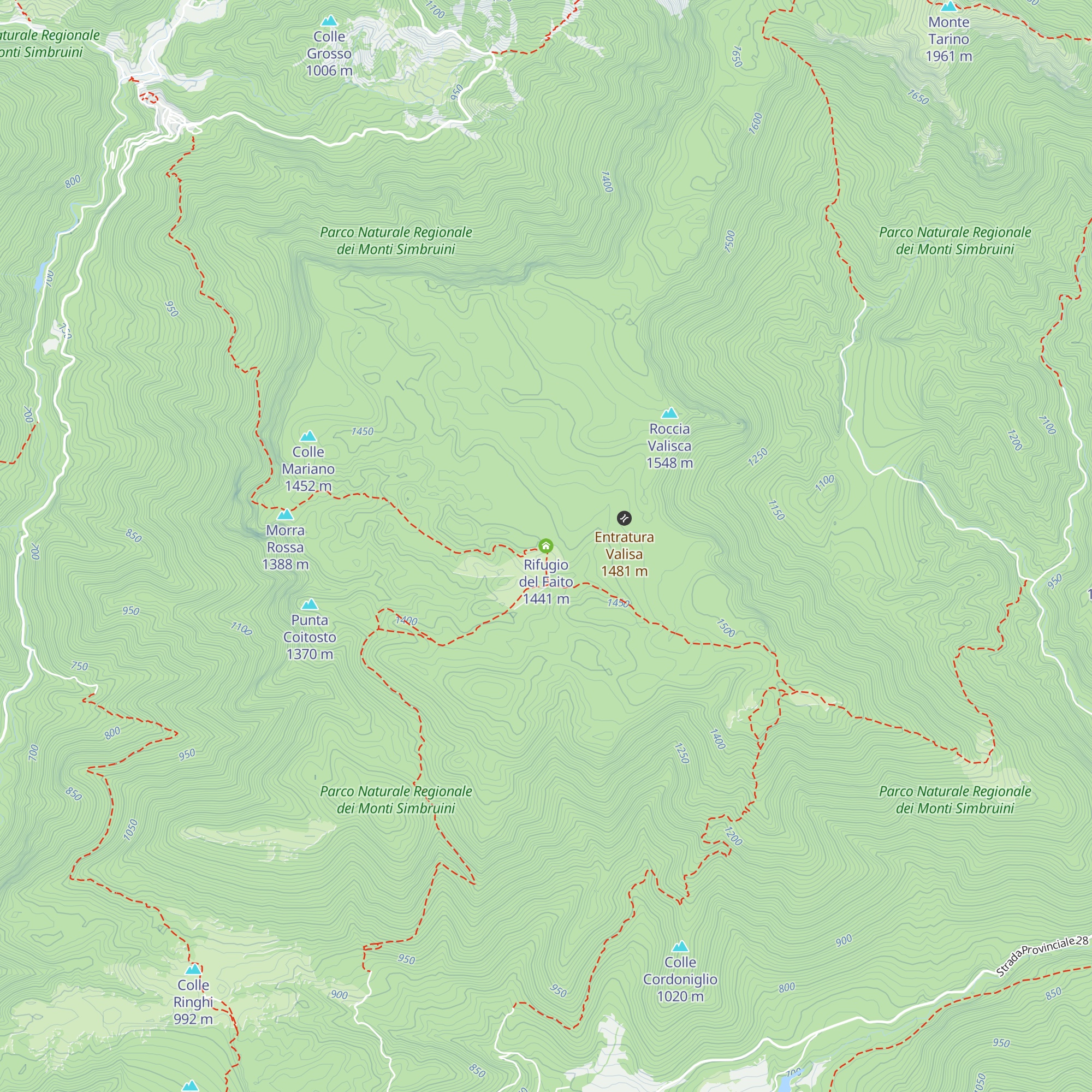 Rifugio del Faito map
