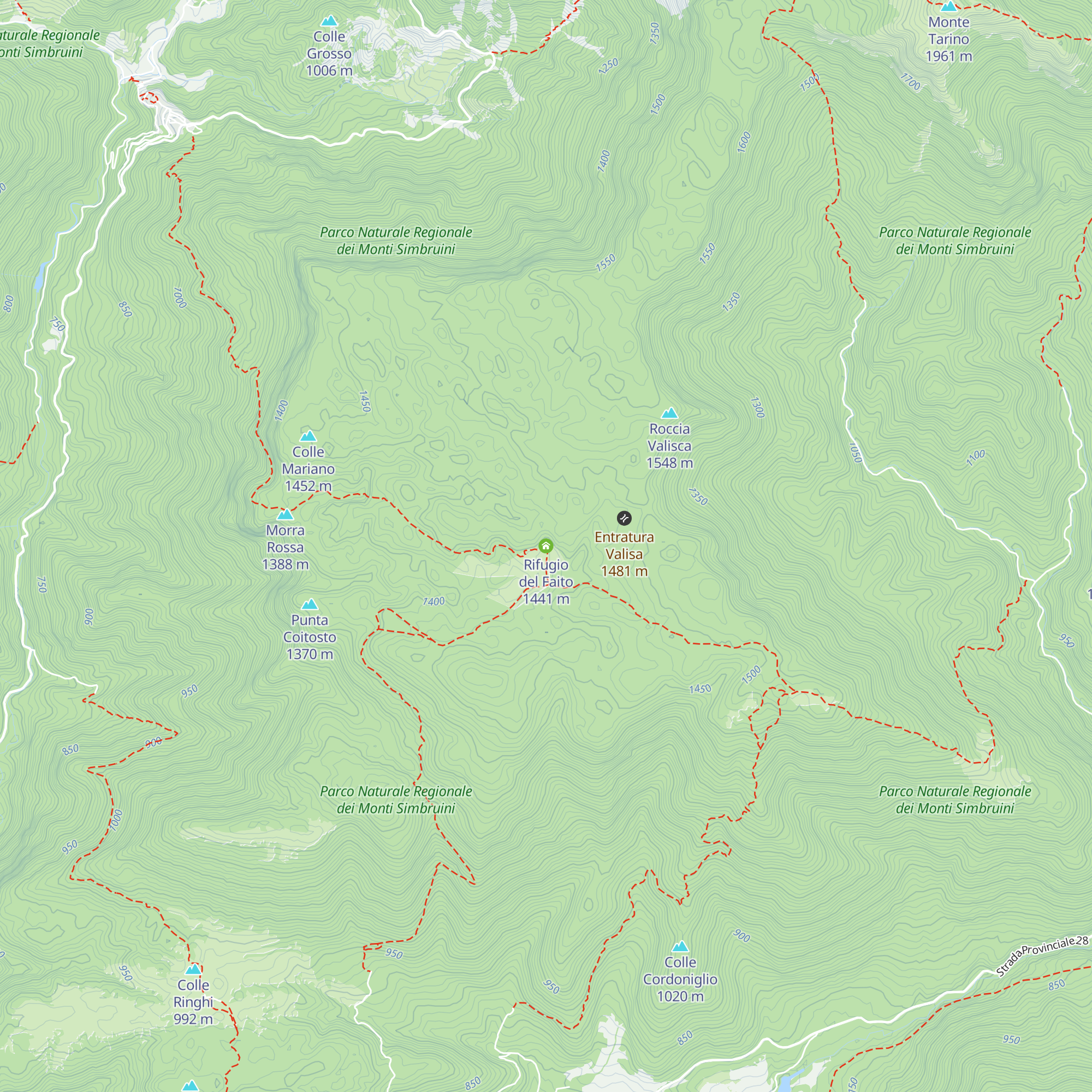 Rifugio del Faito map