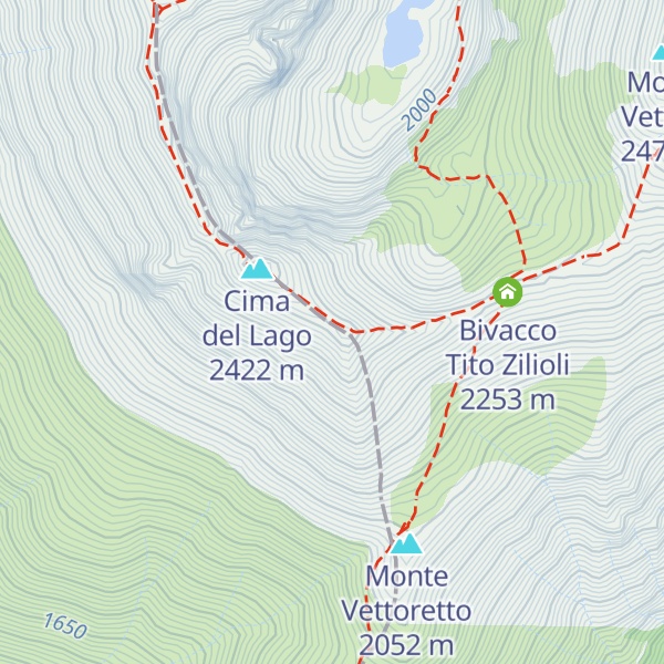 Map of Punta di Prato Pulito