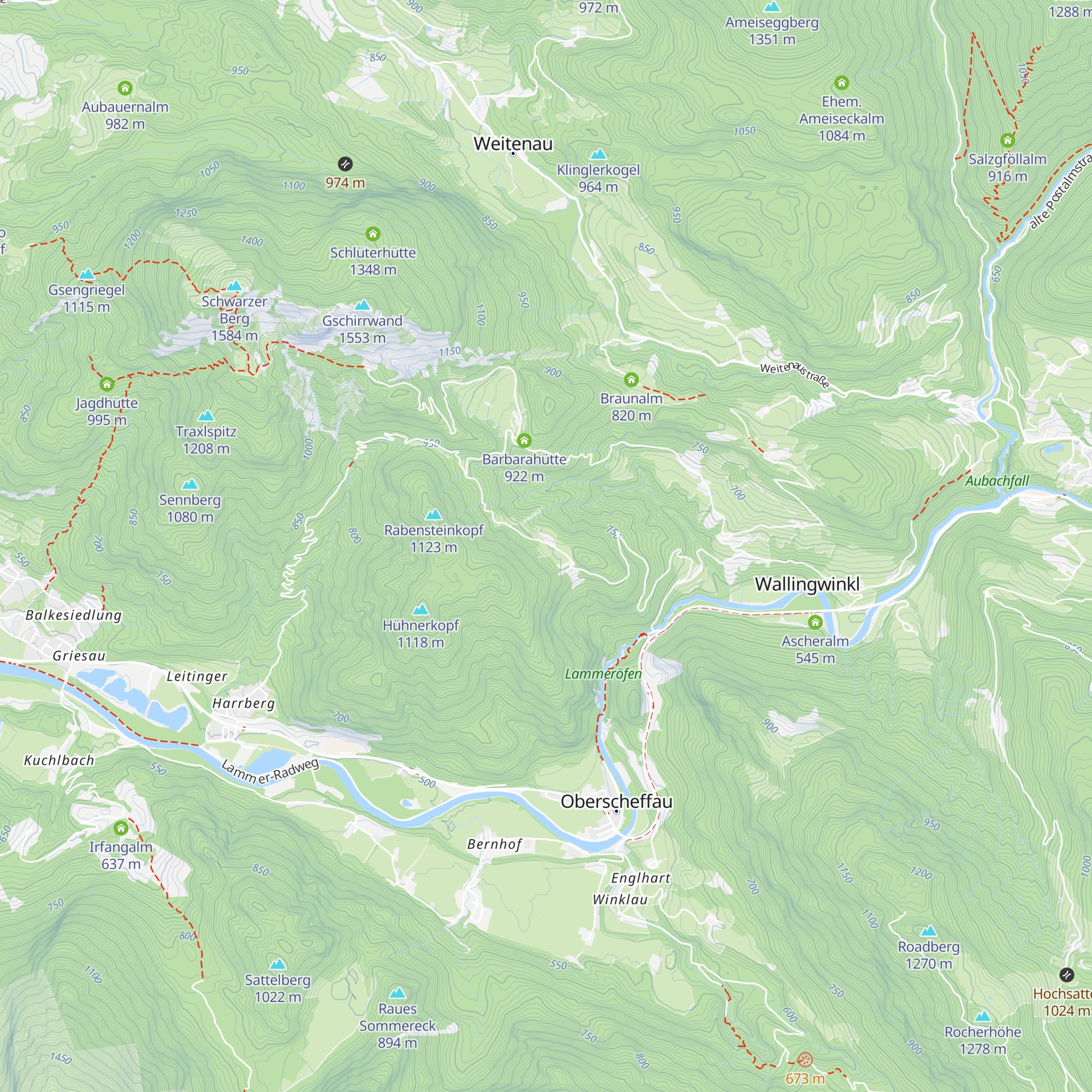 Heubergalm map