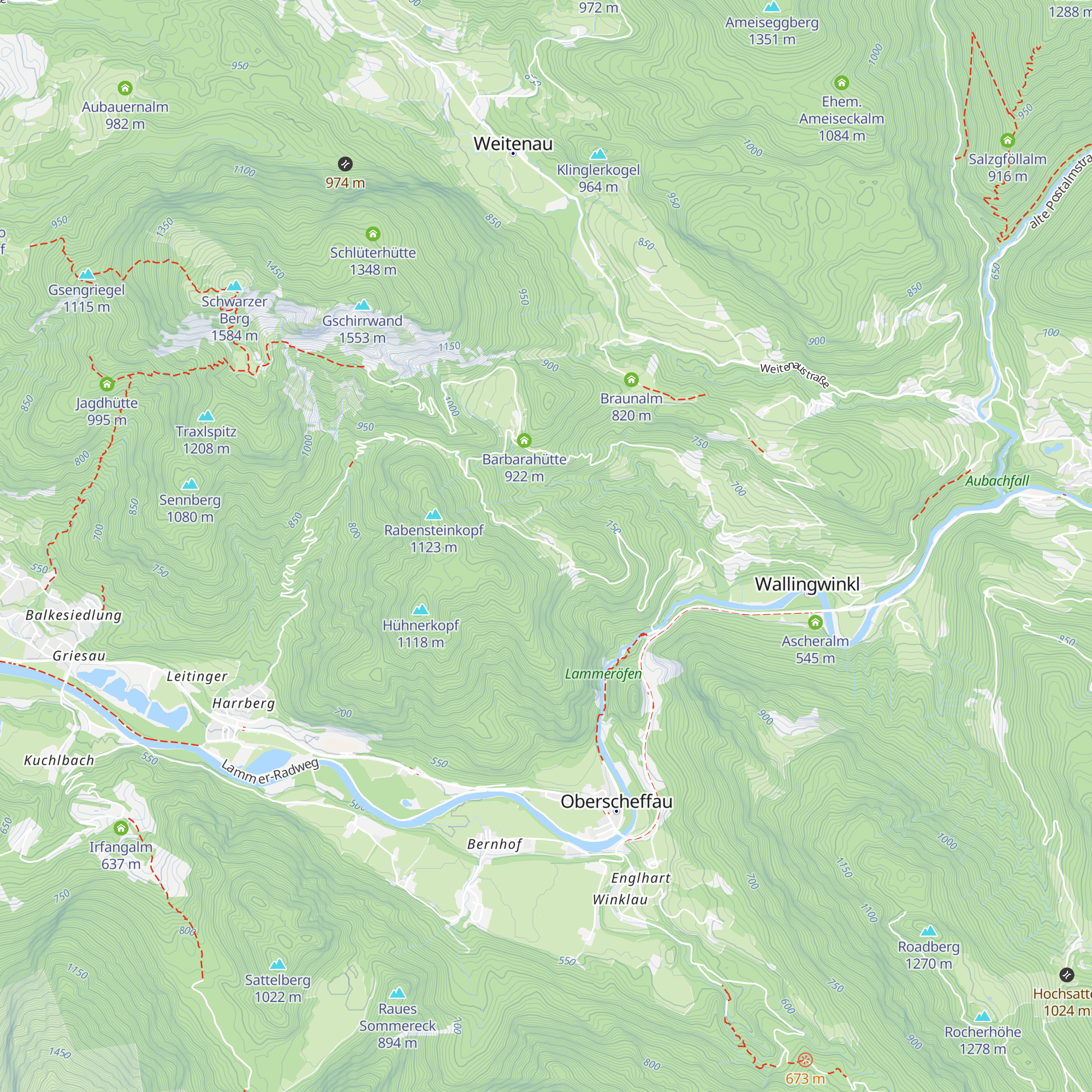 Heubergalm map