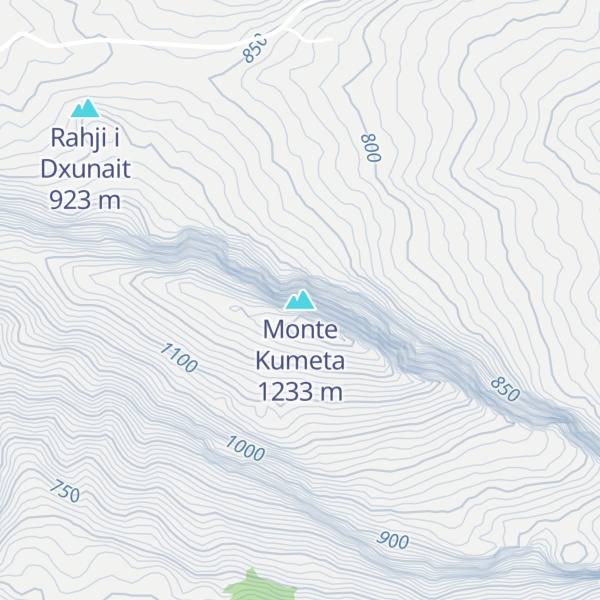 Map of Monte Kumeta