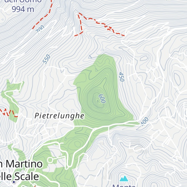 Map of Monte Pietroso