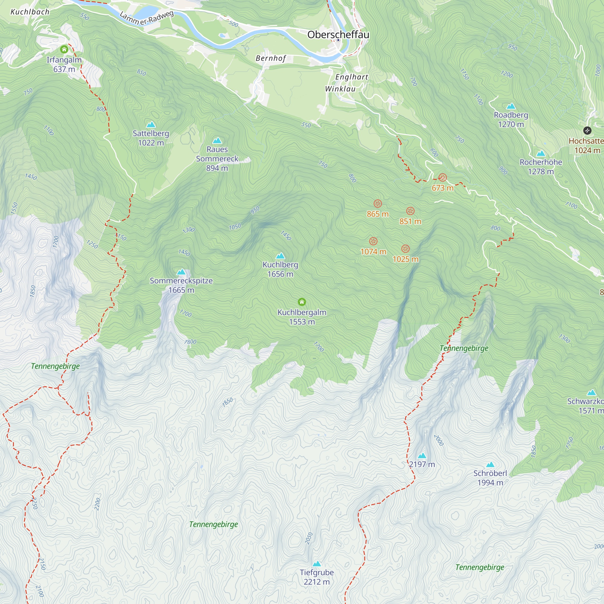Kuchlbergalm map