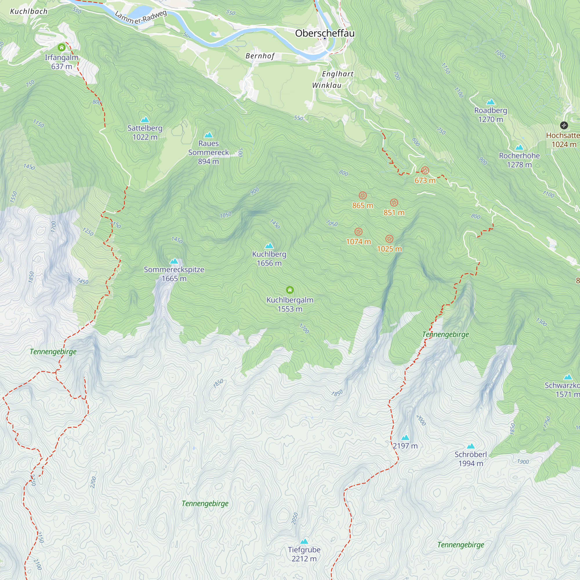 Kuchlbergalm map