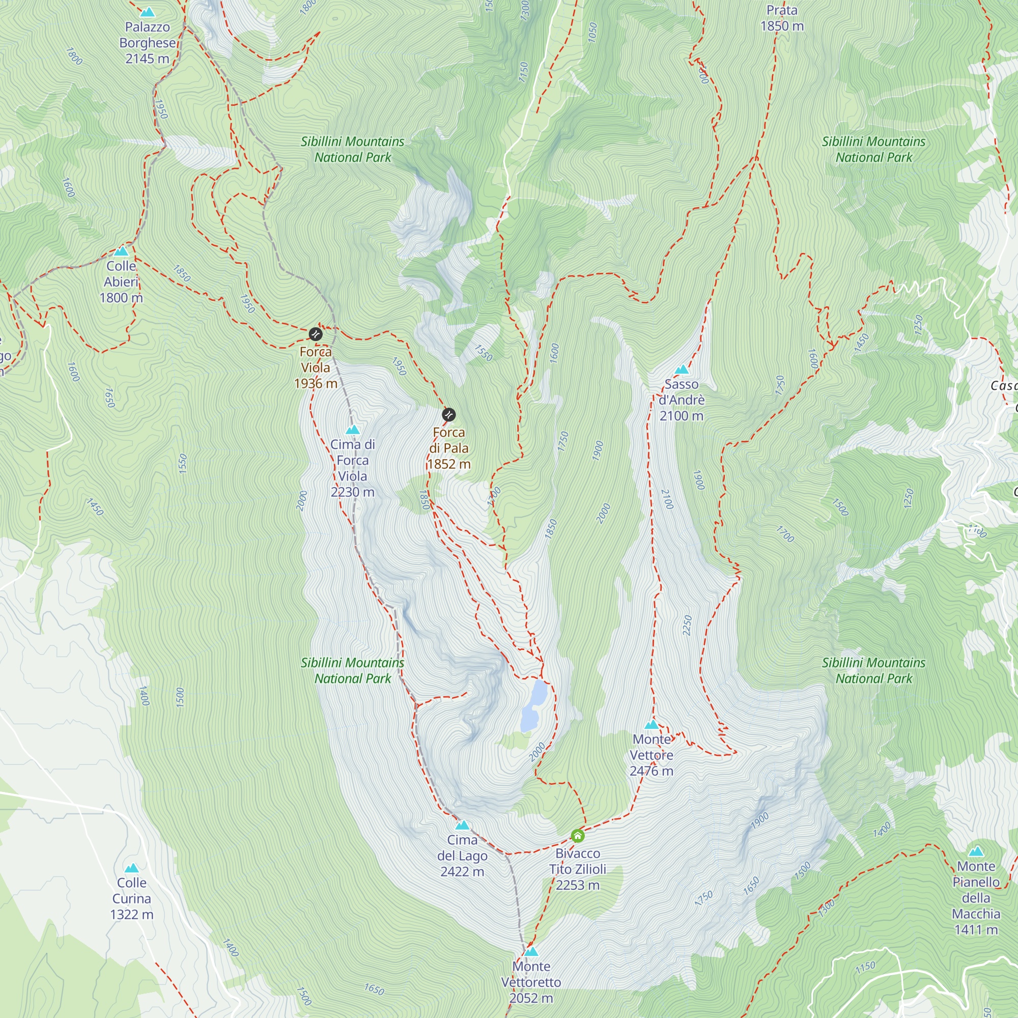 Capanna Piscini map