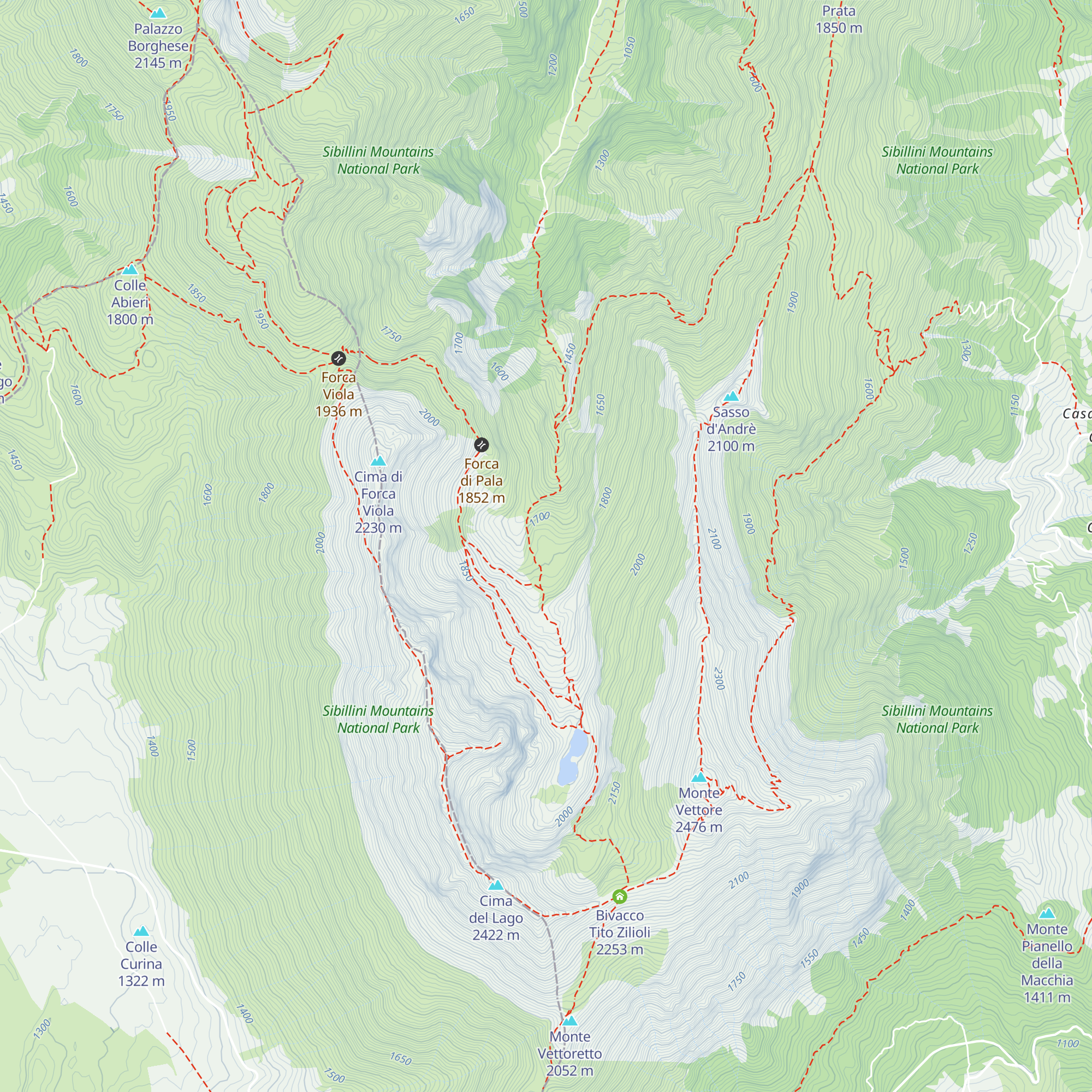 Capanna Piscini map