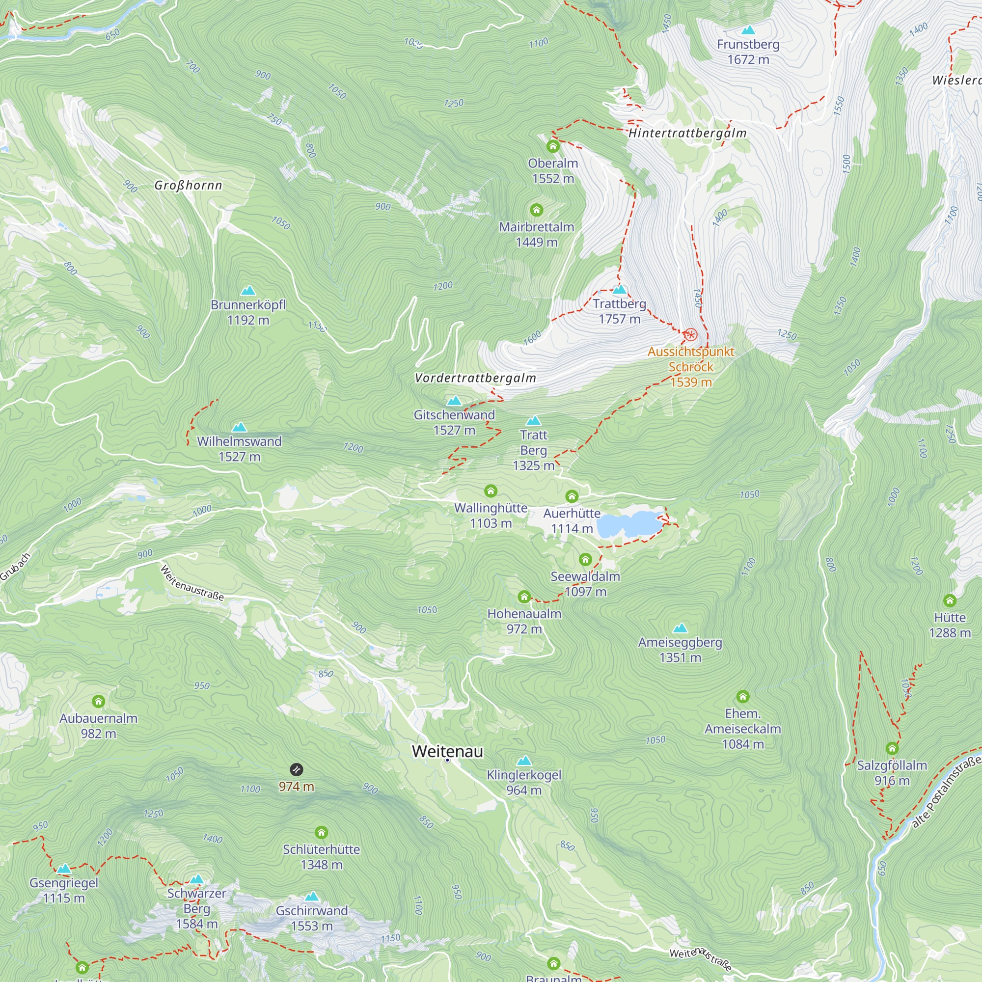 Wallinghütte map