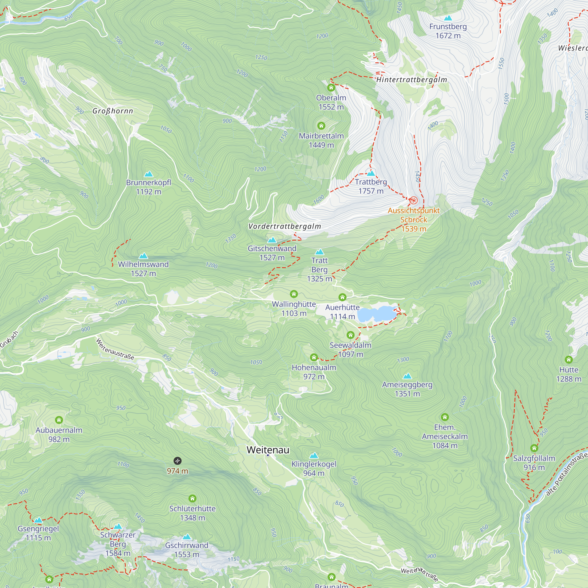 Wallinghütte map
